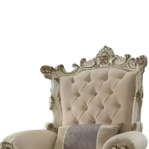 Acme Furniture Picardy II Fauteuil d'appoint 38 po Tissu/Perle antique