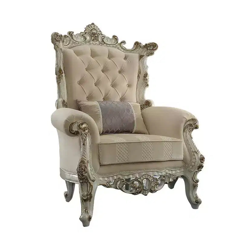 Acme Furniture Picardy II Fauteuil d'appoint 38 po Tissu/Perle antique