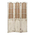 Farmhouse Wood Room Divider Screen Beige - Olivia & May