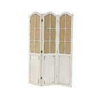Paravent en bois de style ferme beige - Olivia & May