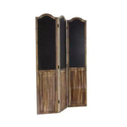 Paravent en bois de style ferme beige - Olivia & May