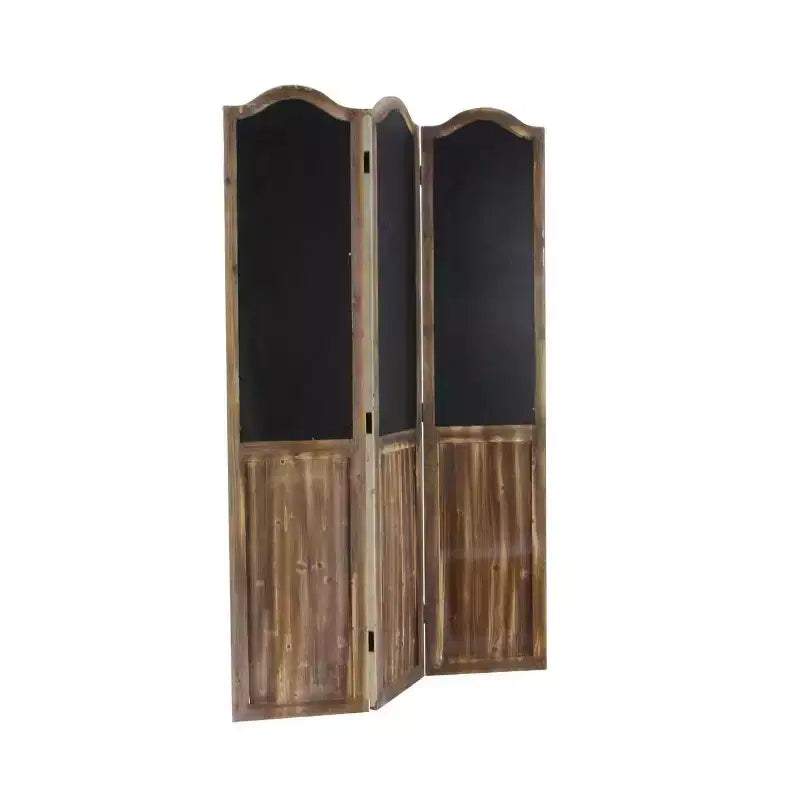 Paravent en bois de style ferme beige - Olivia & May