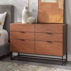 Buylateral Noble 6 Drawers Dresser Walnut