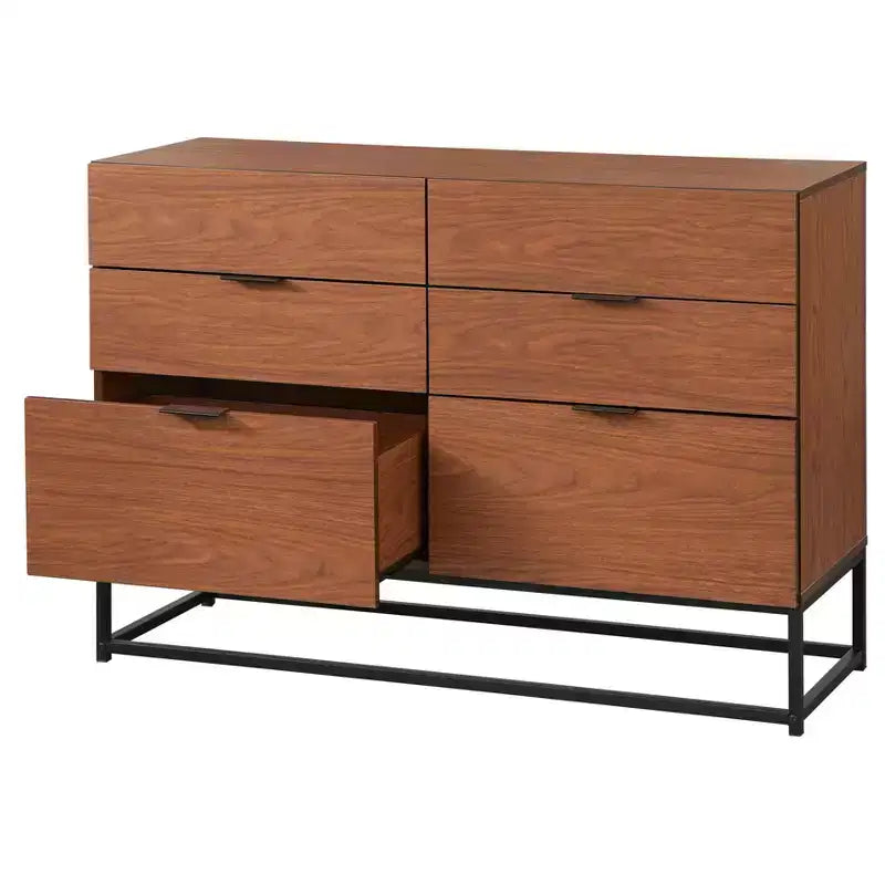 Commode 6 Tiroirs Buylateral Noble Noyer