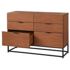 Commode 6 Tiroirs Buylateral Noble Noyer