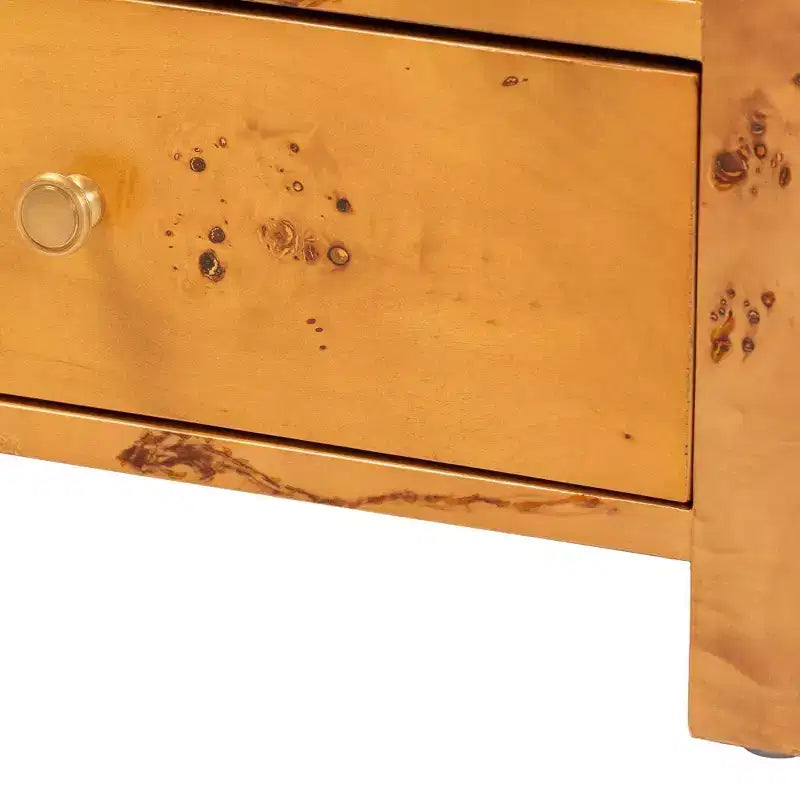 Table de chevet à 1 tiroir Light Mappa Burl bali & pari Camira Wood