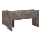 Bureau Waverly Scottish Alder - OSP Home Furnishings : mobilier de bureau moderne du milieu du siècle avec rangement, surface en MDF