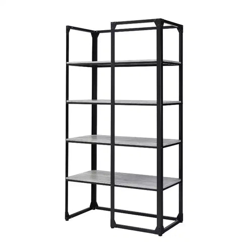 72.25" Havano 4 Shelf Open Industrial Bookcase: Steel Frame, MDF - HOMES: Inside + Out