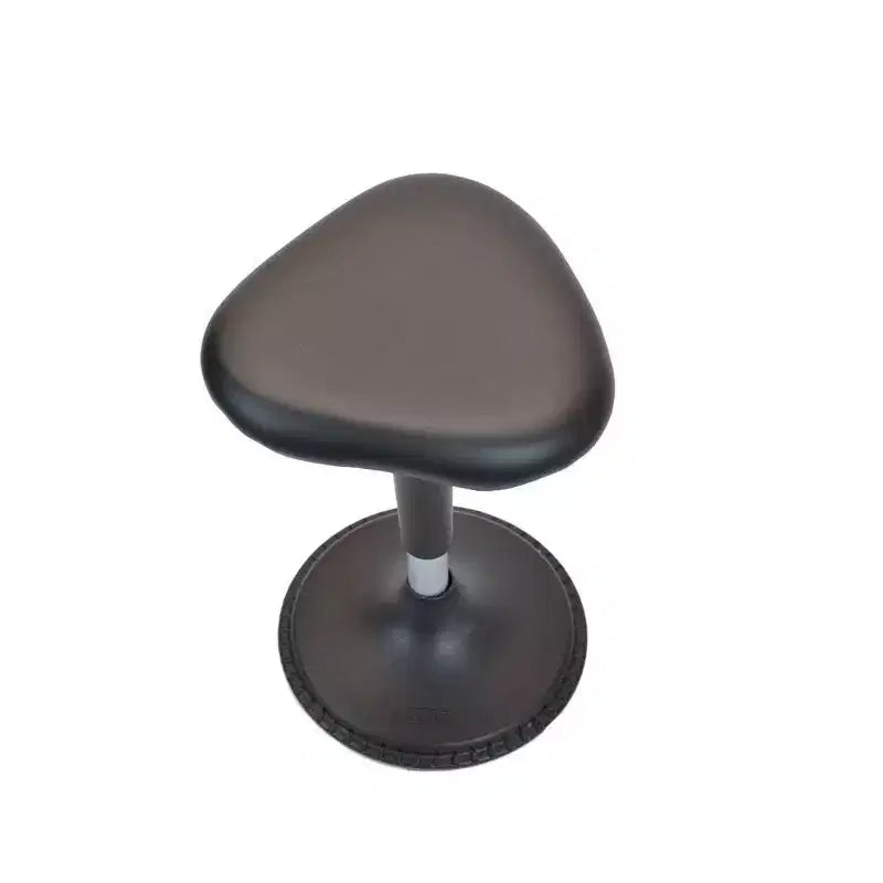 Chaise de bureau debout Wobble en vinyle noir - Uncaged Ergonomics