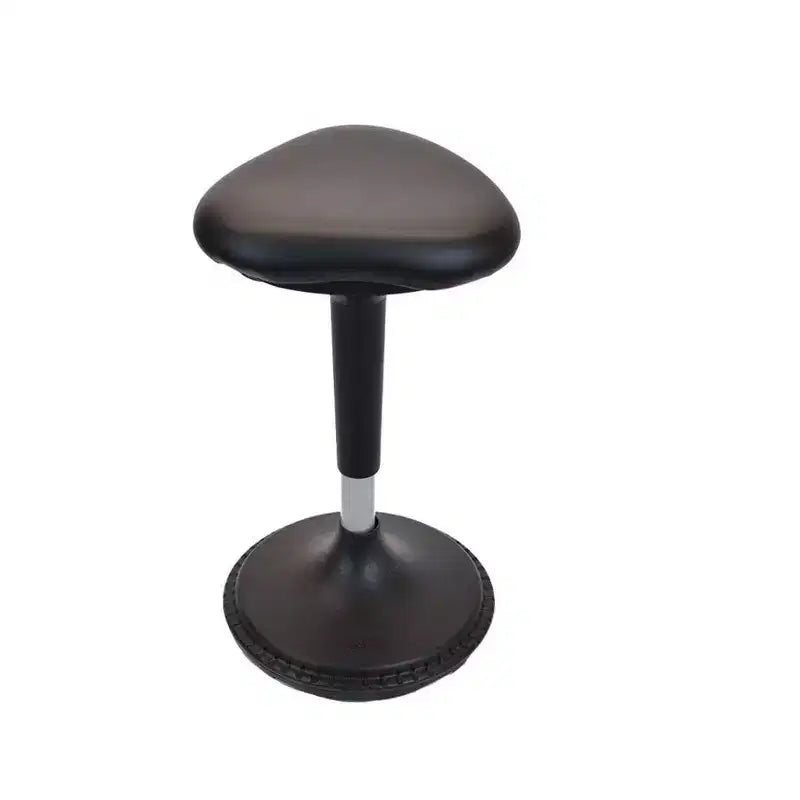 Chaise de bureau debout Wobble en vinyle noir - Uncaged Ergonomics