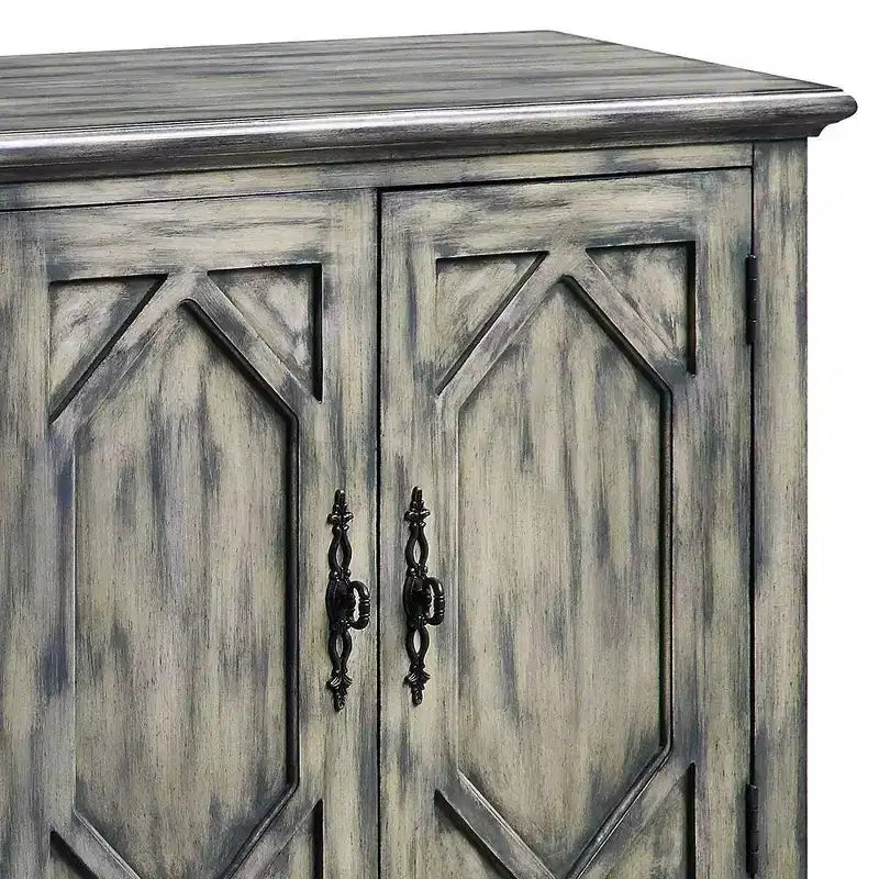 Acme Furniture Armoire de rangement décorative Pavan Gris rustique