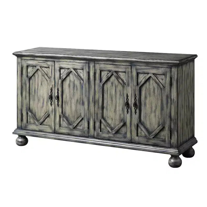 Acme Furniture Armoire de rangement décorative Pavan Gris rustique