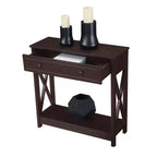 Console d'entrée Breighton Home Oxford à 1 tiroir avec étagère, coloris expresso