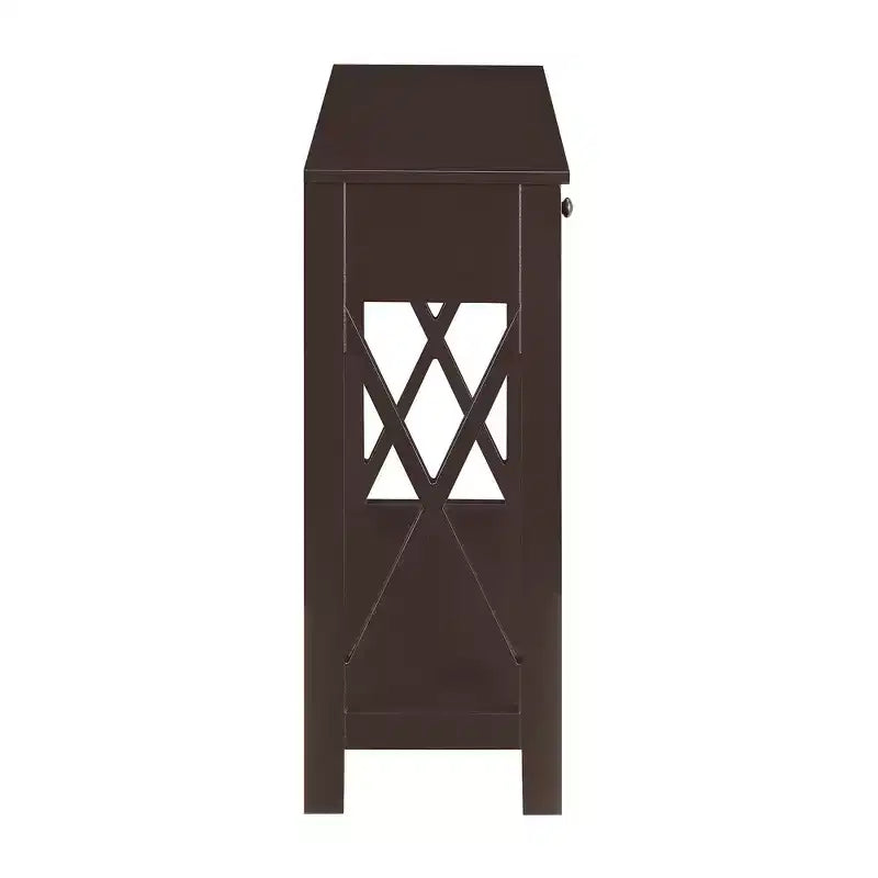 Console d'entrée Breighton Home Oxford à 1 tiroir avec étagère, coloris expresso
