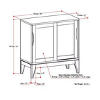 WyndenHall Pearson Meuble Bas de Rangement Blanc