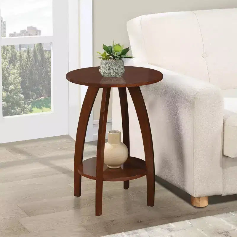 Table d'appoint Aldrin de Breighton Home avec étagère, couleur Espresso