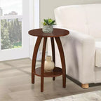 Table d'appoint Aldrin de Breighton Home avec étagère, couleur Espresso