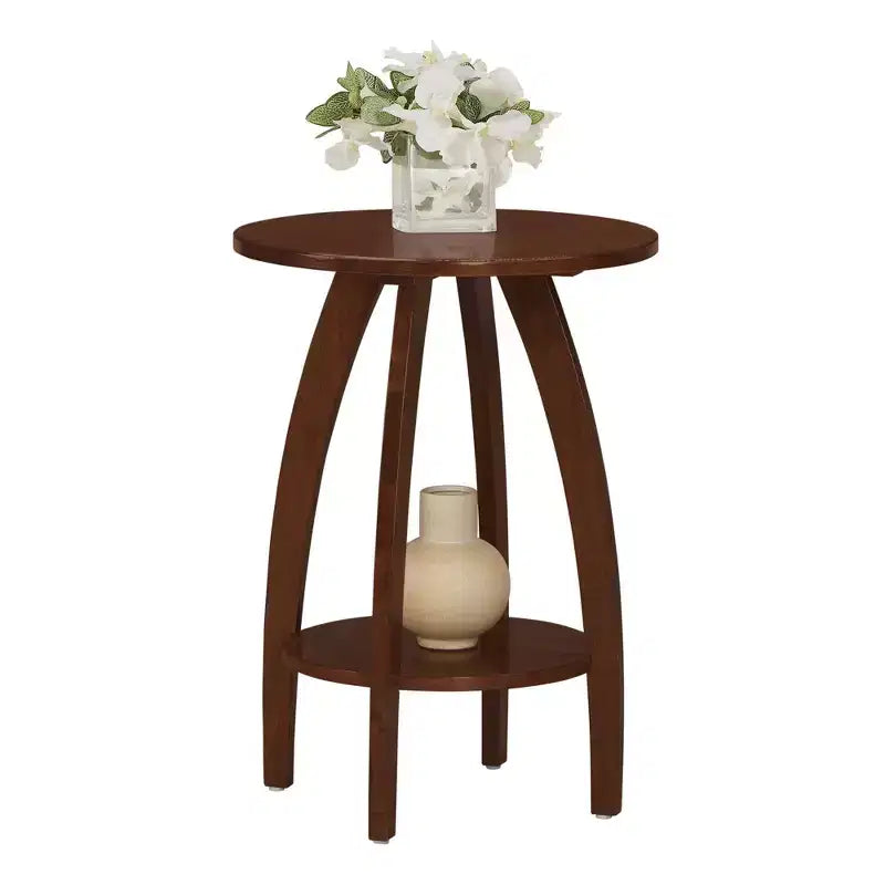 Table d'appoint Aldrin de Breighton Home avec étagère, couleur Espresso