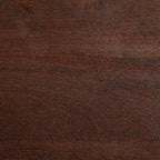 Console Saratoga Storied Home grise : pieds industriels en fer, acacia massif, design peu encombrant