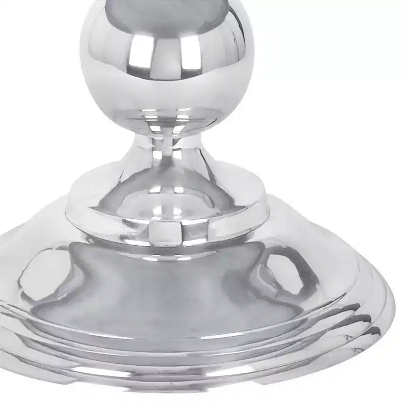 Table basse traditionnelle en aluminium argenté - Olivia & May