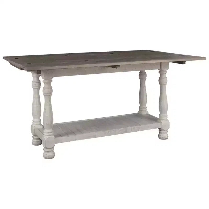 Havalance Flip Flop Sofa Table gris/blanc - Signature Design by Ashley : Extensible, style vintage, finition vieillie