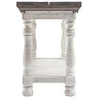 Havalance Flip Flop Sofa Table gris/blanc - Signature Design by Ashley : Extensible, style vintage, finition vieillie