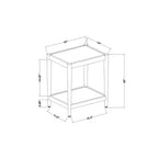Table d'appoint en lin naturel avec étagère marron acajou – Threshold™ conçue avec Studio McGee