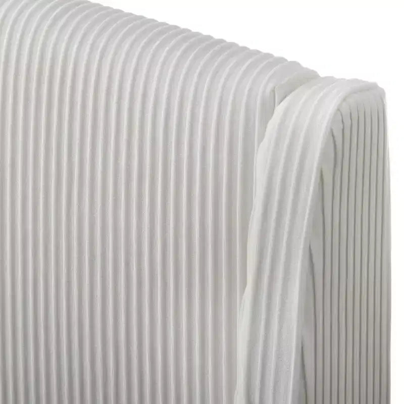 Lifestorey Catalina Lit plateforme en velours côtelé, grand format, blanc