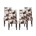 Chaises de salle à manger tapissées à motifs Pertica (lot de 4) par Christopher Knight Home