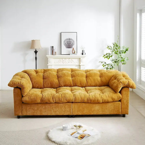 99.2  Canapé profond Chenille Confort, Canapé nuage moelleux tapissé