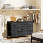 Commode de chambre avec 10 grands tiroirs pour téléviseur de 55 pouces – 55 pouces