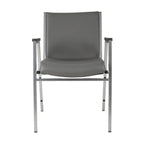 Chaise empilable robuste avec accoudoirs - 21P x 21L x 31H
