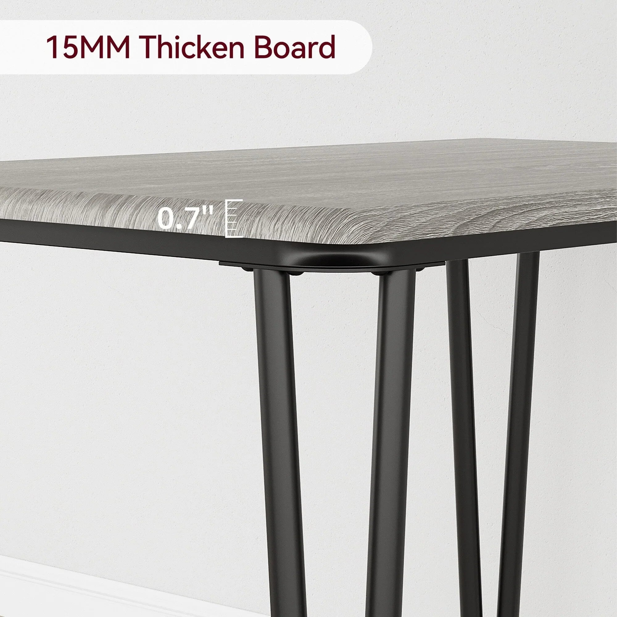 Ensemble table de cuisine et chaises pour salle à manger - 3 pièces
