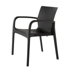 Fauteuil de salle à manger empilable toutes saisons Alissa en résine, lot de 2