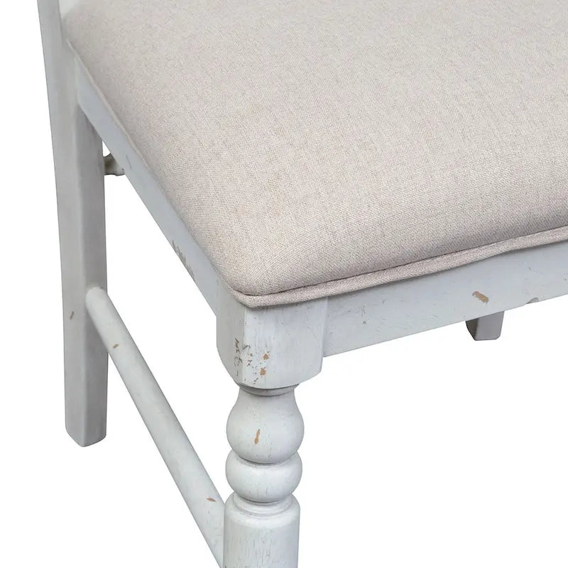 Chaises d'appoint à dossier à lattes Whitney en lin antique (Lot de 2)