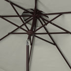 Parasol déporté double toit 274 cm avec cantonnière Kjerstin SAFAVIEH Outdoor