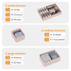 Commode de chambre avec 10 grands tiroirs pour téléviseur de 55 pouces – 55 pouces