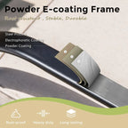 Ensemble de 4 chaises de bar de patio pivotantes en métal avec coussins pour l'extérieur