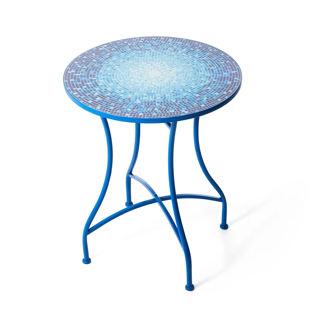Ensemble bistrot pliant en métal Glitzhome pour extérieur, 3 pièces, table et chaises de patio
