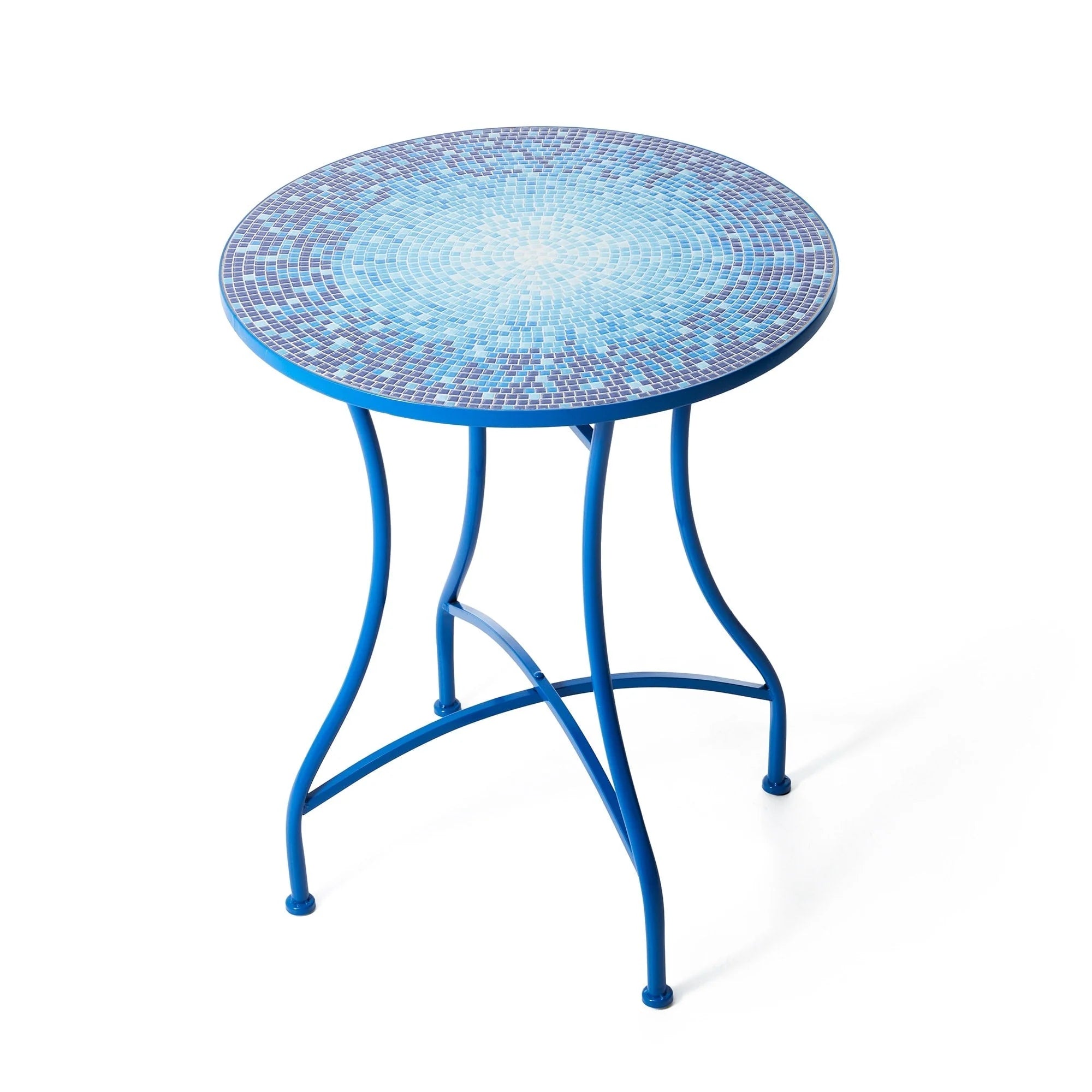 Ensemble bistrot pliant en métal Glitzhome pour extérieur, 3 pièces, table et chaises de patio