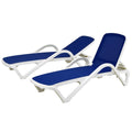 Ensemble de 2 chaises longues de jardin tous temps Plymouth Collection – 195,5 cm