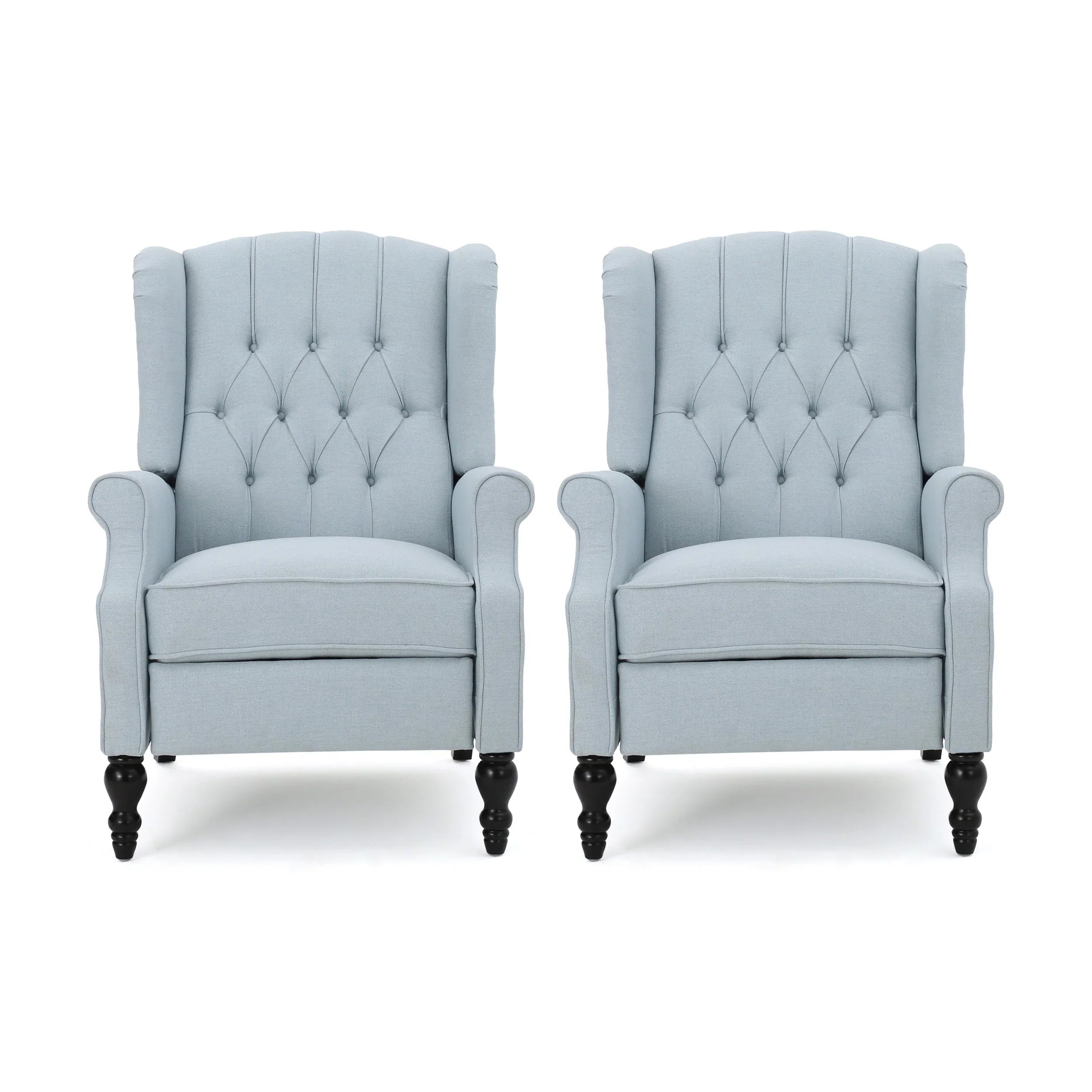 Fauteuils inclinables en tissu touffeté Walter (lot de 2) par Christopher Knight Home