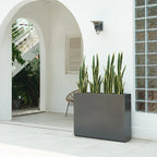 Jardinière Métallique Haute pour Plantes d'Extérieur, 38 po L x 10 po l x 30 po H, Longue et Haute Jardinière en Métal - 38x30x10