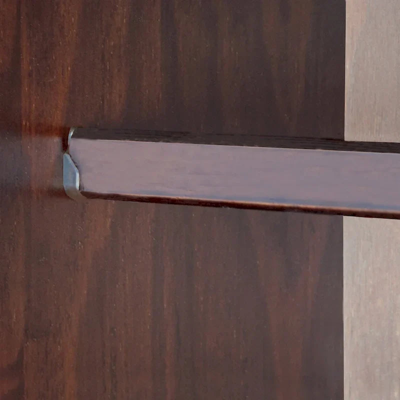 Palace Imports Armoire flexible 100 % bois massif avec poignées en métal ou en bois