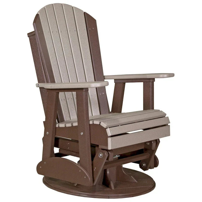 Fauteuil planeur pivotant Adirondack en polybois