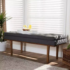 Arne Walnut Finished Bench - Baxton Studio