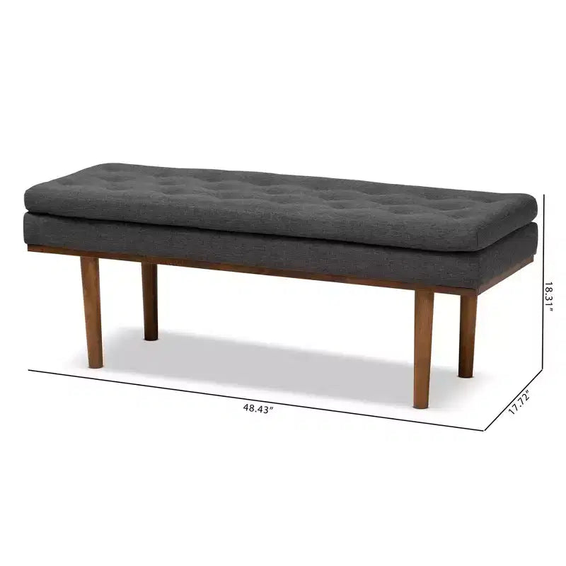 Banc Arne au fini noyer – Baxton Studio