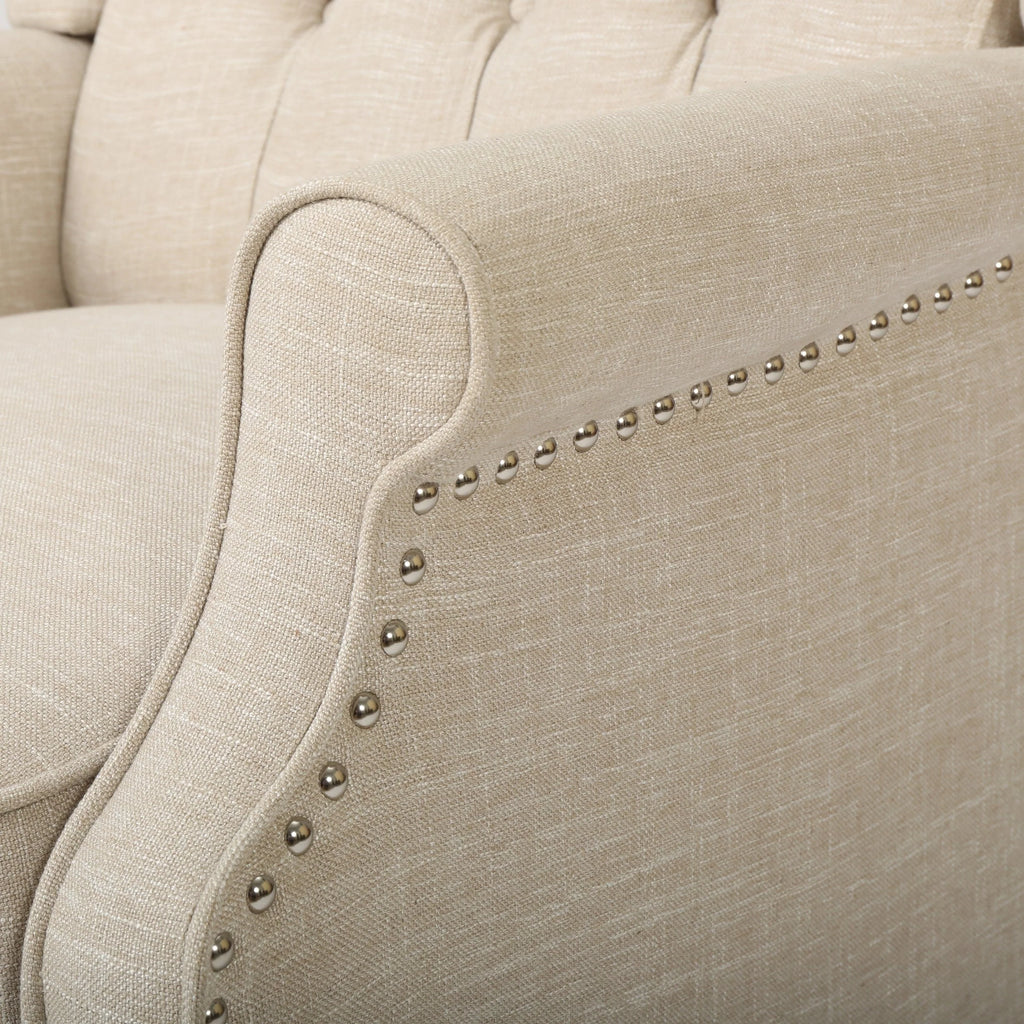Fauteuils inclinables en tissu touffeté Walter (lot de 2) par Christopher Knight Home