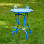 Ensemble bistrot pliant en métal Glitzhome pour extérieur, 3 pièces, table et chaises de patio