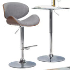 Tabouret de bar Avondale Bentwood à hauteur réglable et vérin à gaz - WyndenHall
